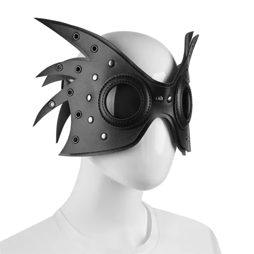 PU Leather Steampunk Mask Mardi Gras Props Halloween Medieval Mask