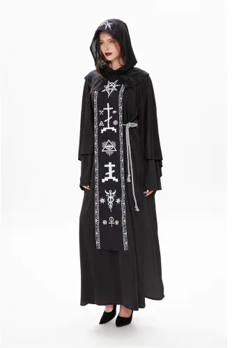 Women Fairy Tales Sexy Costume Carnival Magician Cosplay Outfits Halloween Evil Uniform