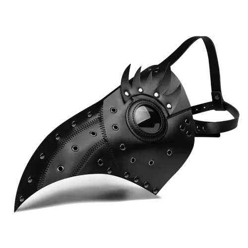 Halloween Plague Bird Face Guard PU Leather Medieval Doctor COS Costume Accessories