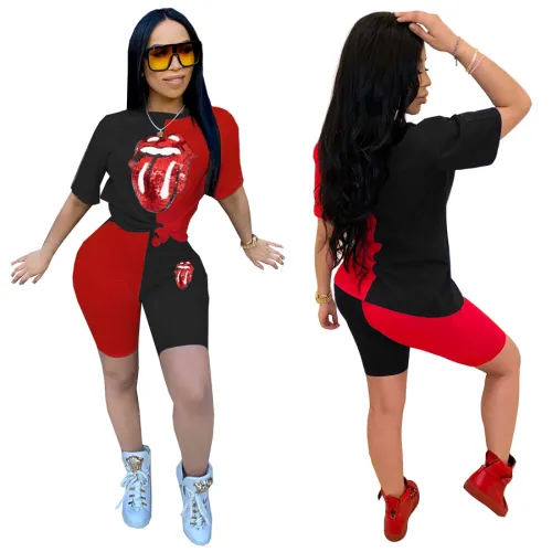 Short Sleeve Summer Trendy Clothing Fashion Women Streetwear