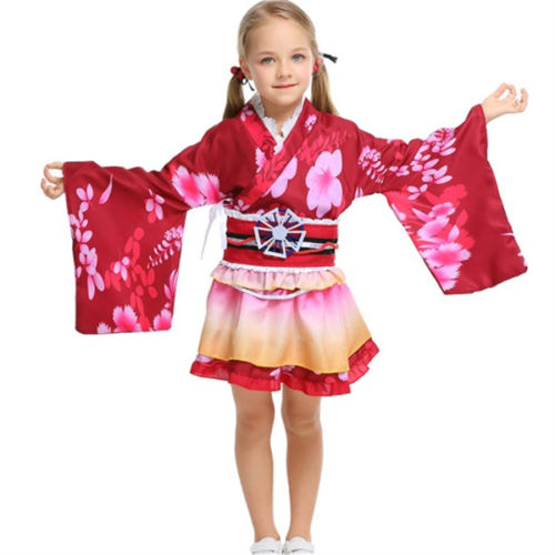 Child Japanese Bathrobe and kimono Carnival Costume PQPS2260