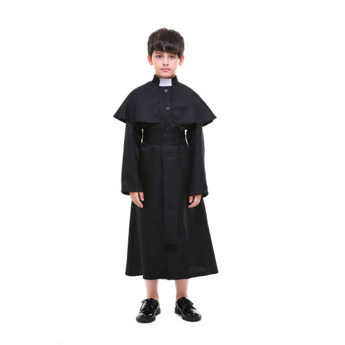 Halloween Choir Theme Costume Child Church Priest Fancy Clothing PQPS89176