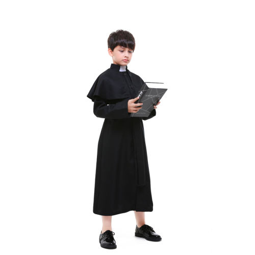 Halloween Choir Theme Costume Child Church Priest Fancy Clothing PQPS89176