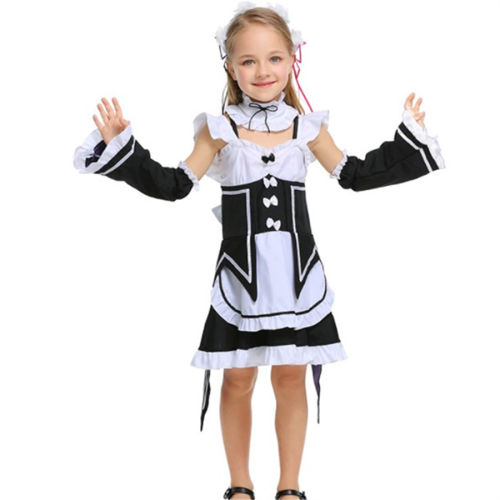 Halloween Costume Child Sexy Japaness Maid Fancy Dresses PQPS2224