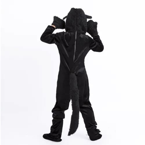 Halloween Black Cat Costume For Boy Animal Uniform PQPS1714