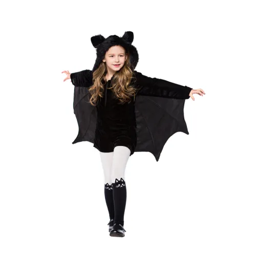 Halloween Vampire Costume Cosplay Bat Fancy Dress PQ1179