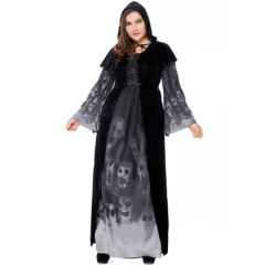 Halloween Skull Print witch Costume Vampire Suit PQPS1366