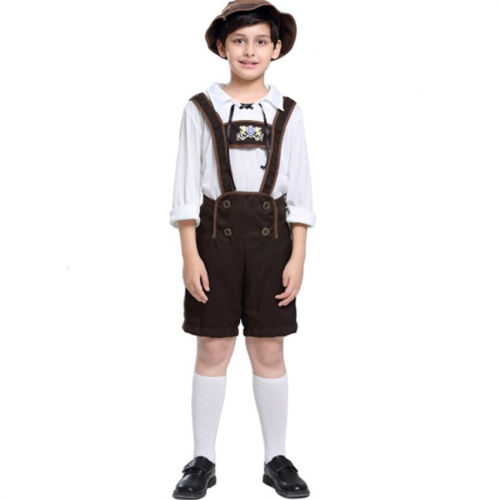 Children Hansel Shirts Teenage Oktoberfest Costume PQPS041