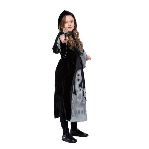 Glow In Dark Halloween Witch Costume For Girl PQPS1365