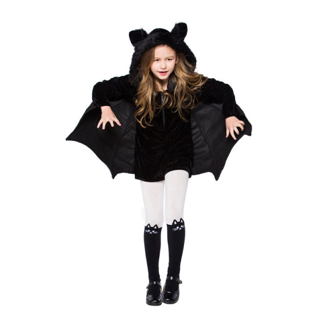 Halloween Vampire Costume Cosplay Bat Fancy Dress PQ1179