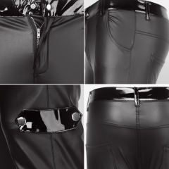 Men's Sexy Faux Leather Pants Performance Clothing PQXX6007