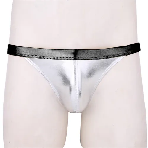 Patent Leather Male Fetish Underpants Erotic Lingerie PQXX6018A