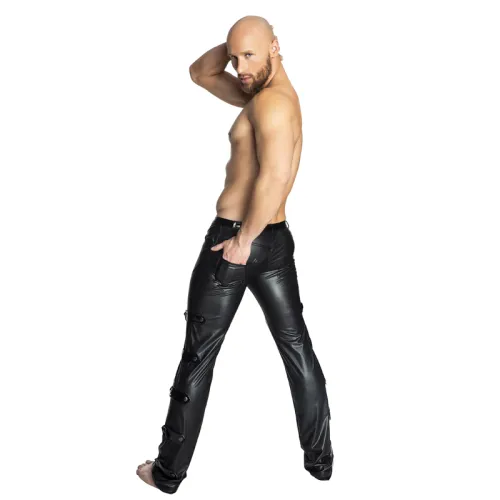 Men's Sexy Faux Leather Pants Performance Clothing PQXX6007
