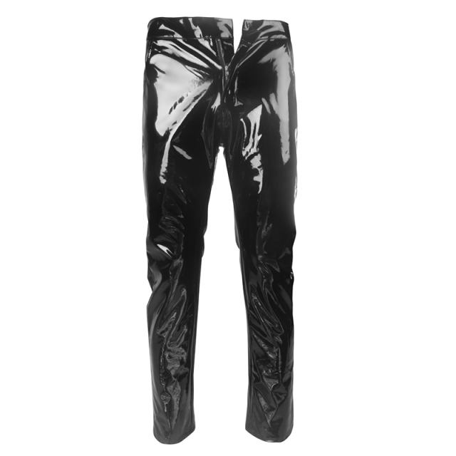 Wet Look Patent Leather Men's PU Trousers PQXX6005