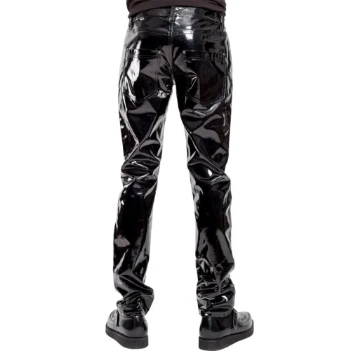 Wet Look Patent Leather Men's PU Trousers PQXX6005