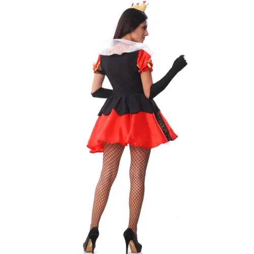 Sexy Cosplay Red Heart Queen Fancy Dress For Women PQMR369
