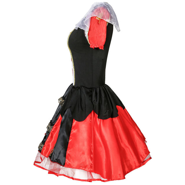 Sexy Cosplay Red Heart Queen Fancy Dress For Women PQMR369