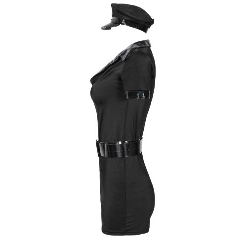 Halloween Police Costume Carnival Fancy Dress for Women PQMR059