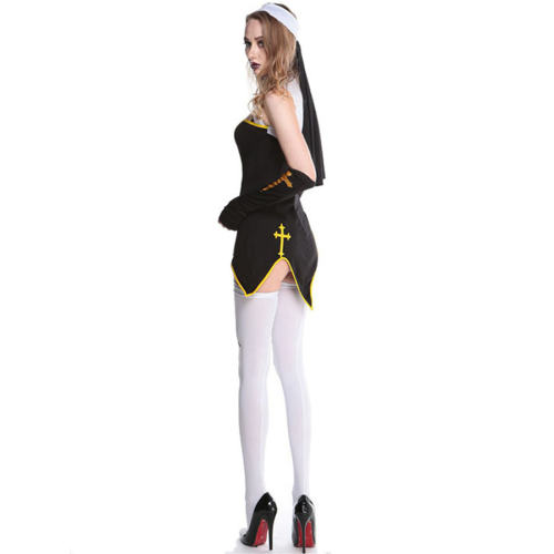 Sexy Nun Costume For Women Halloween Monasticism Outfits PQMR89168