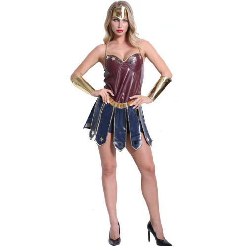 Halloween Heroine Costume Cosplay Gladiator Uniform For Women PQMR3791