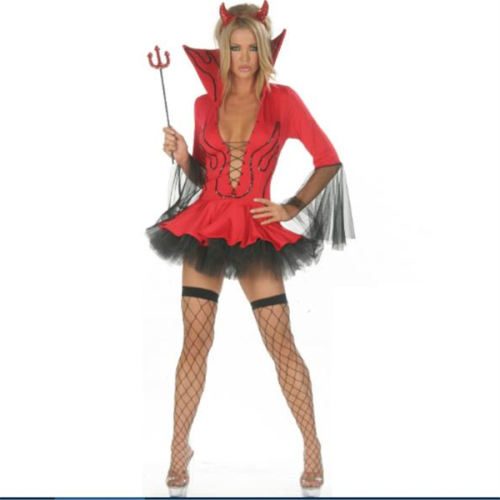 Red Devil Devilish Delight Costume For Women PQMR4002
