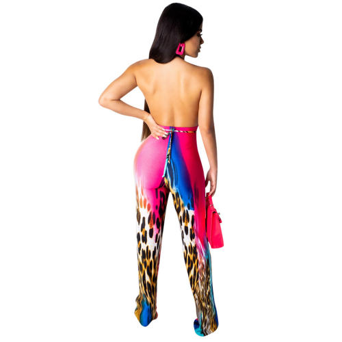 Sexy Hollow Out Rompers Plus Size Wide Leg Casual Clothing PQQM3728