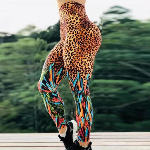Animal Printing Jogging Clothing Autumn Running Leggings PQHY540