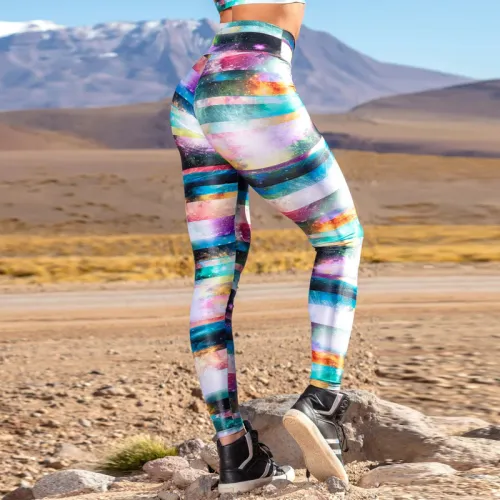 Galaxy Printing Gym Clothing High Waist Exercise Wear Lift Butts Sport Wear PQHY562