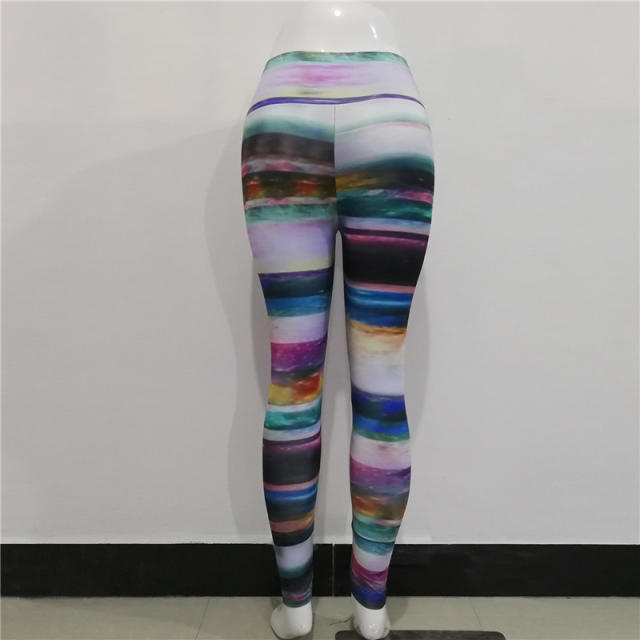 Galaxy Printing Gym Clothing High Waist Exercise Wear Lift Butts Sport Wear PQHY562