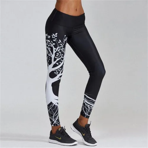 Digital Print Active Exercise Wear Fitness Capris Lift Butts Yoga Pants PQHY44B