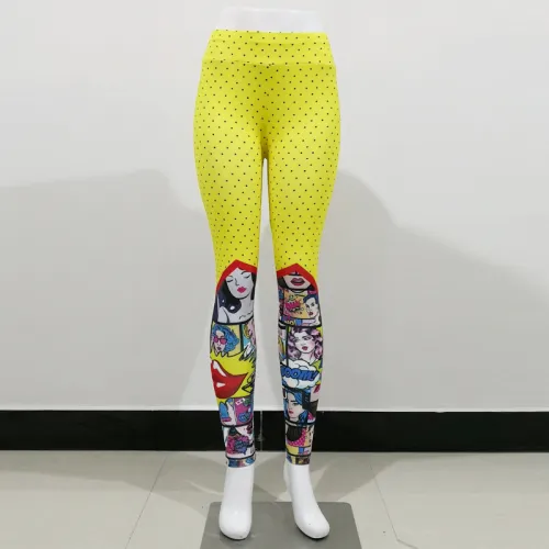 Anime Print Outdoor Pants Sexy Lift Butts Fitness Wear PQHY555
