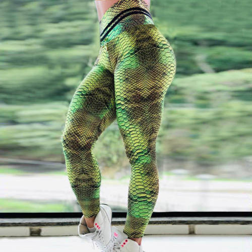 Boa Print Fitness Clothing Body Mechanics Leggings PQHYDZ09