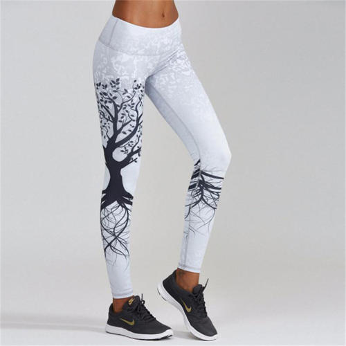 Yoga Outfits Digital Print Active Exercise Wear Fitness Capris PQHY44A