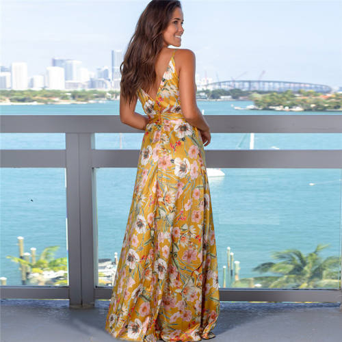 Fashion Maxi Dresses Female Boho Dress PQ22835E