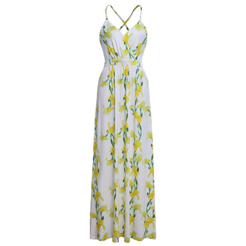 Women Spring Beach Break Clothes Fashion Maxi Dress PQ22020C
