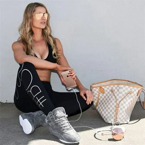 Sexy Fitness Leggings Ladies Sweatpants Capris PQYS6028A