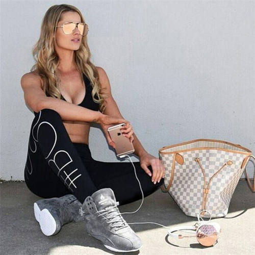 Sexy Fitness Leggings Ladies Sweatpants Capris PQYS6028A