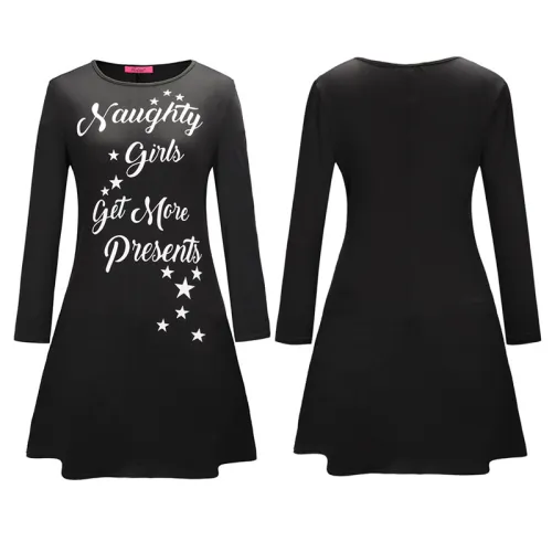 Merry Christmas Mini Dress Women Xmas Casual Dresses PQRYG1255