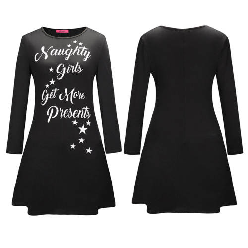 Merry Christmas Mini Dress Women Xmas Casual Dresses PQRYG1255