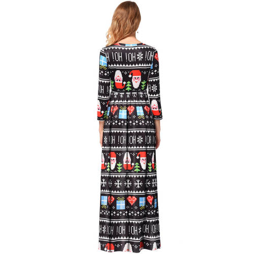 Ugly Christmas Dress Xmas Casual Skirt Crew Neck Clothes PQR1201