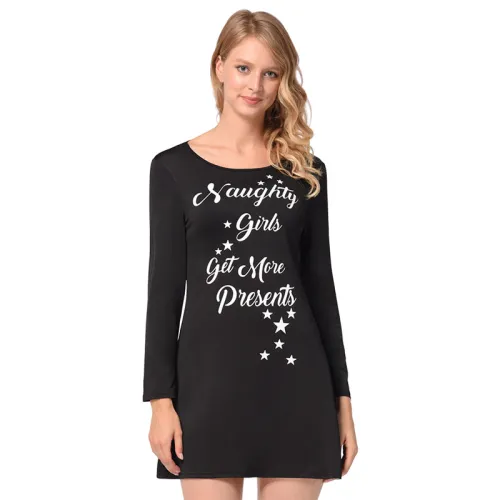 Merry Christmas Mini Dress Women Xmas Casual Dresses PQRYG1255