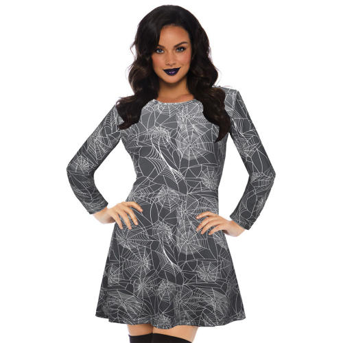 Loose Autumn Leisure Dress Halloween Mini Dresses For Women PQX015