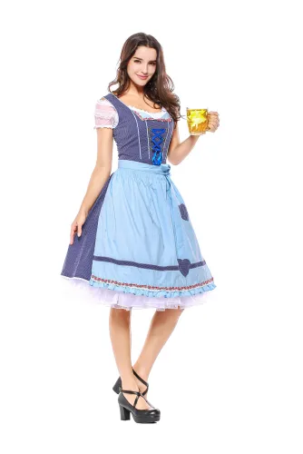 Bavarian Cosplay Clothing Carnival European Traditional Beer Girl Dress PQPS7203