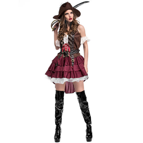 Carnival Cosplay Pirate Outfits Costume for Women PQPS1142