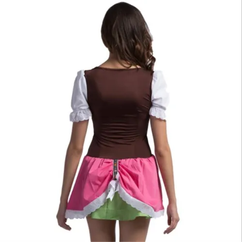 Women Carnival Oktoberfest Uniform Bavarian Cosplay Theme Costume PQPS8926