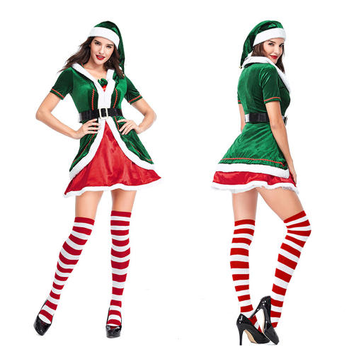 Xmas His-and-hers Clothes Santa Claus Party Cosplay Costume PQPS1186