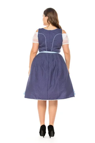 Carnival Mardi Gras Waitress Uniform Plus Size Oktoberfest Beer Girl Fancy Dress PQPS7203