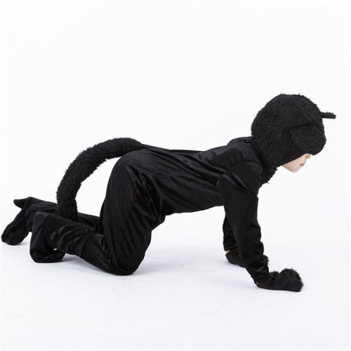 Halloween Black Cat Costume Children Carnival Stage Performance Outfit PQPS1714