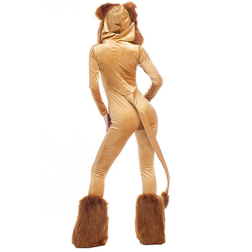 Halloween King of the Jungle Lion Costume for Women PQPS1715