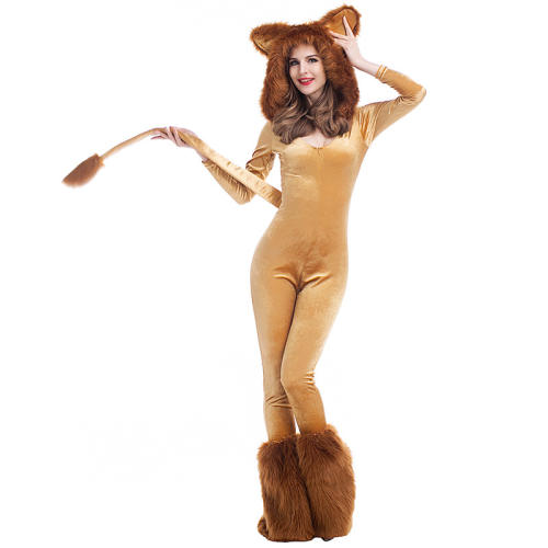 Halloween King of the Jungle Lion Costume for Women PQPS1715